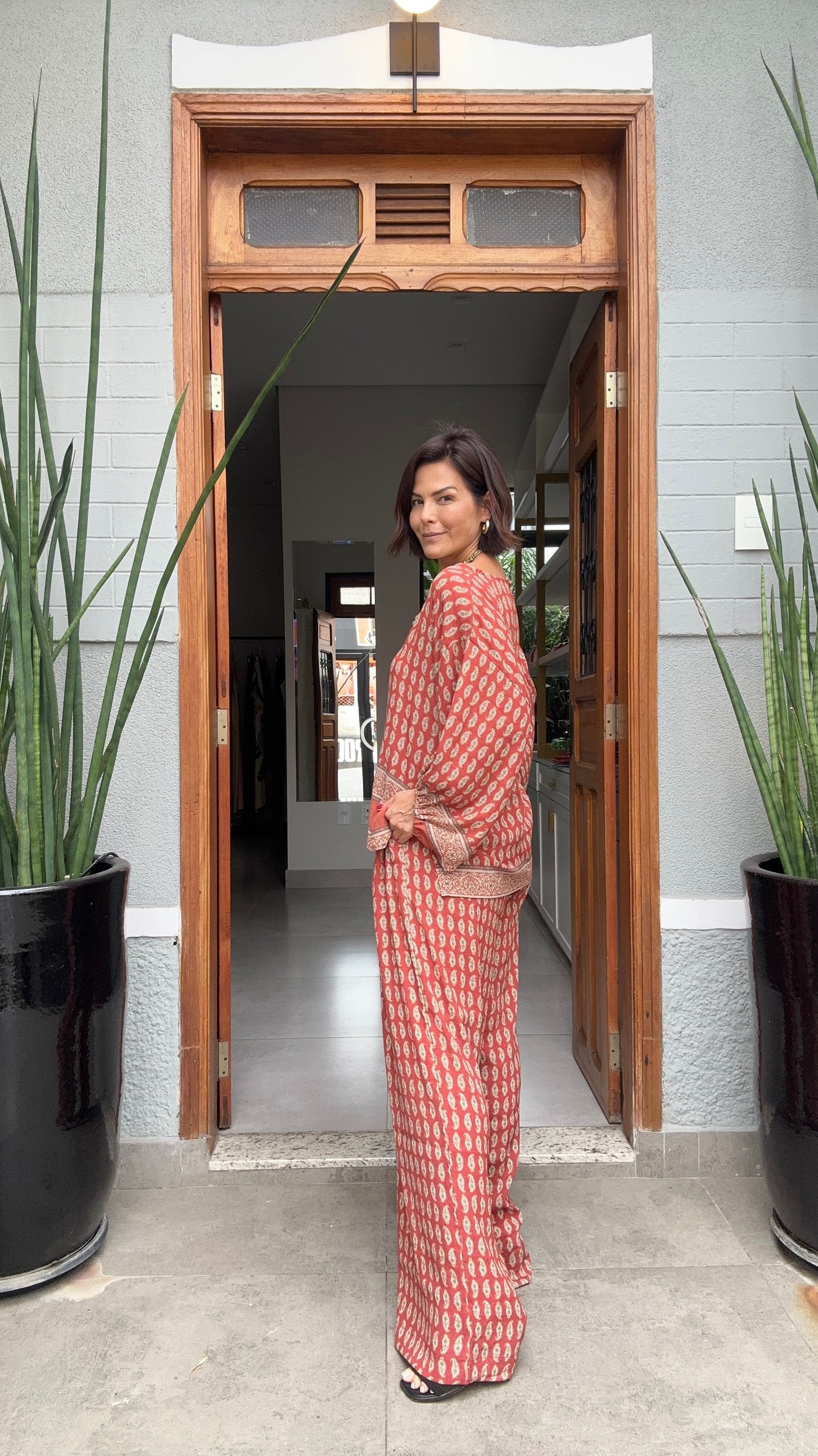 Conjunto Casablanca em Viscose de Crepe EZILDINHA