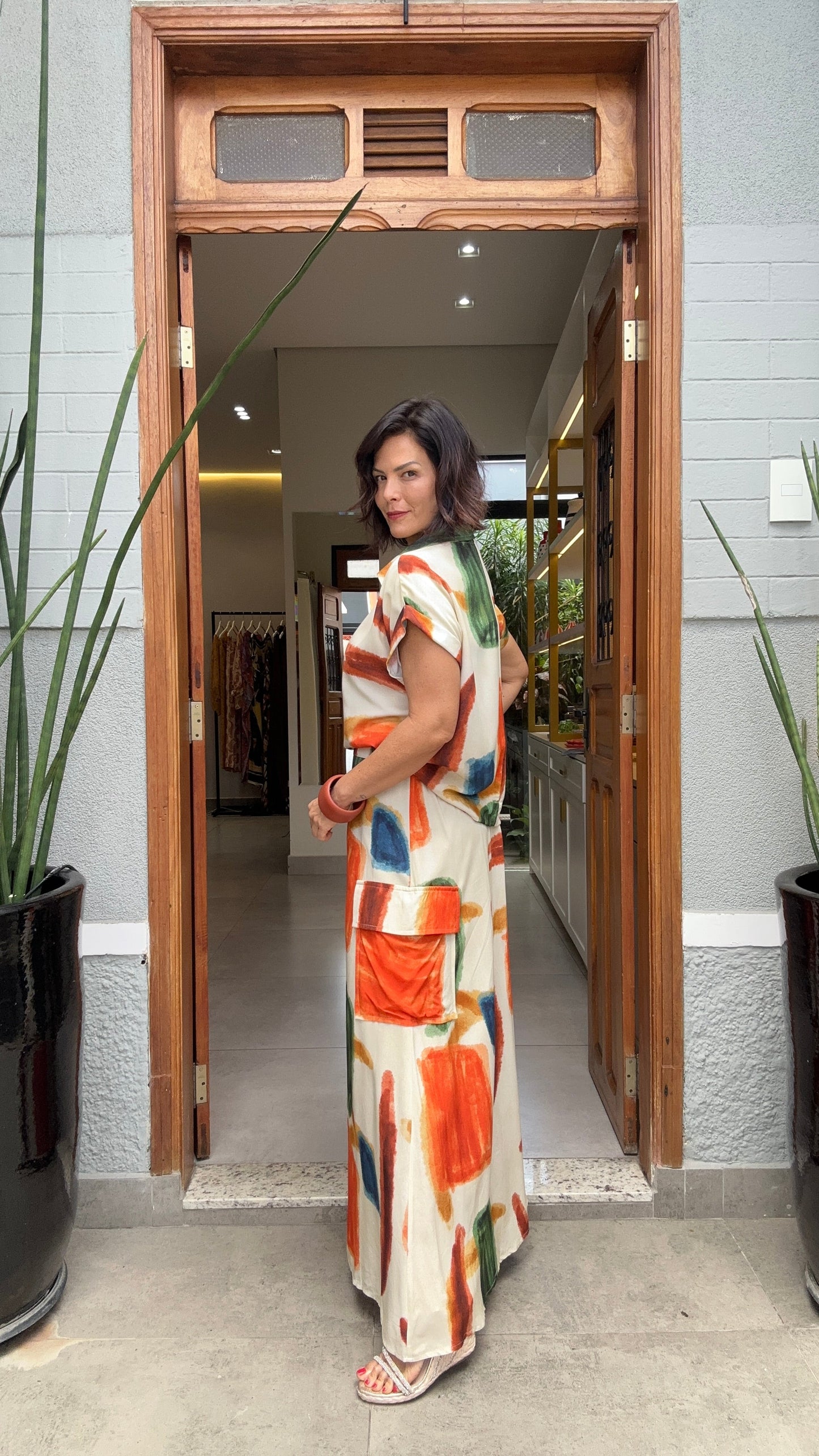 Conjunto de Saia Miró EZILDINHA