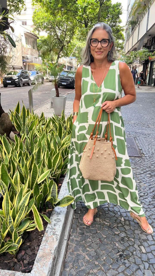 Vestido Stones Green Ezildinha