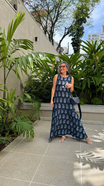 Vestido Hamptons em Viscose EZILDINHA