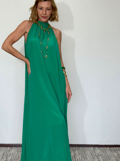 Vestido Laço em Seda Pura EZILDINHA
