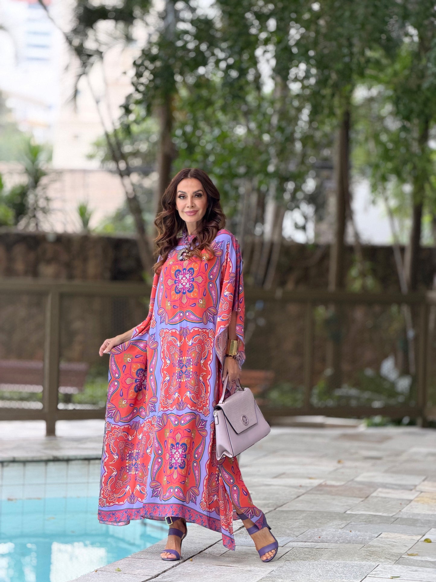 Vestido Kaftan Jaipur EZILDINHA
