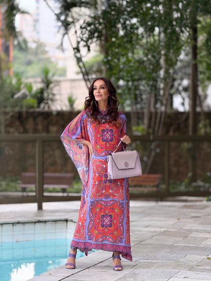 Vestido Kaftan Jaipur EZILDINHA