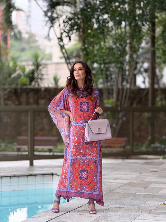 Vestido Kaftan Jaipur EZILDINHA