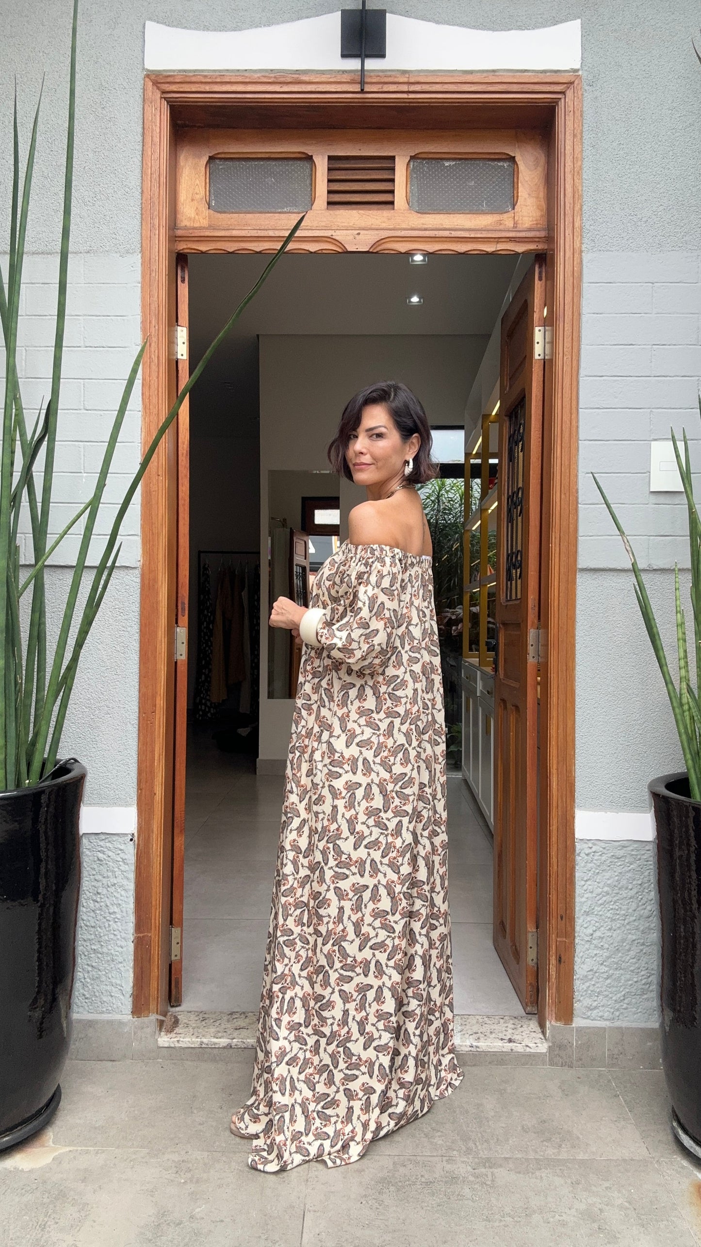 Vestido Ciganinha Kashmir EZILDINHA