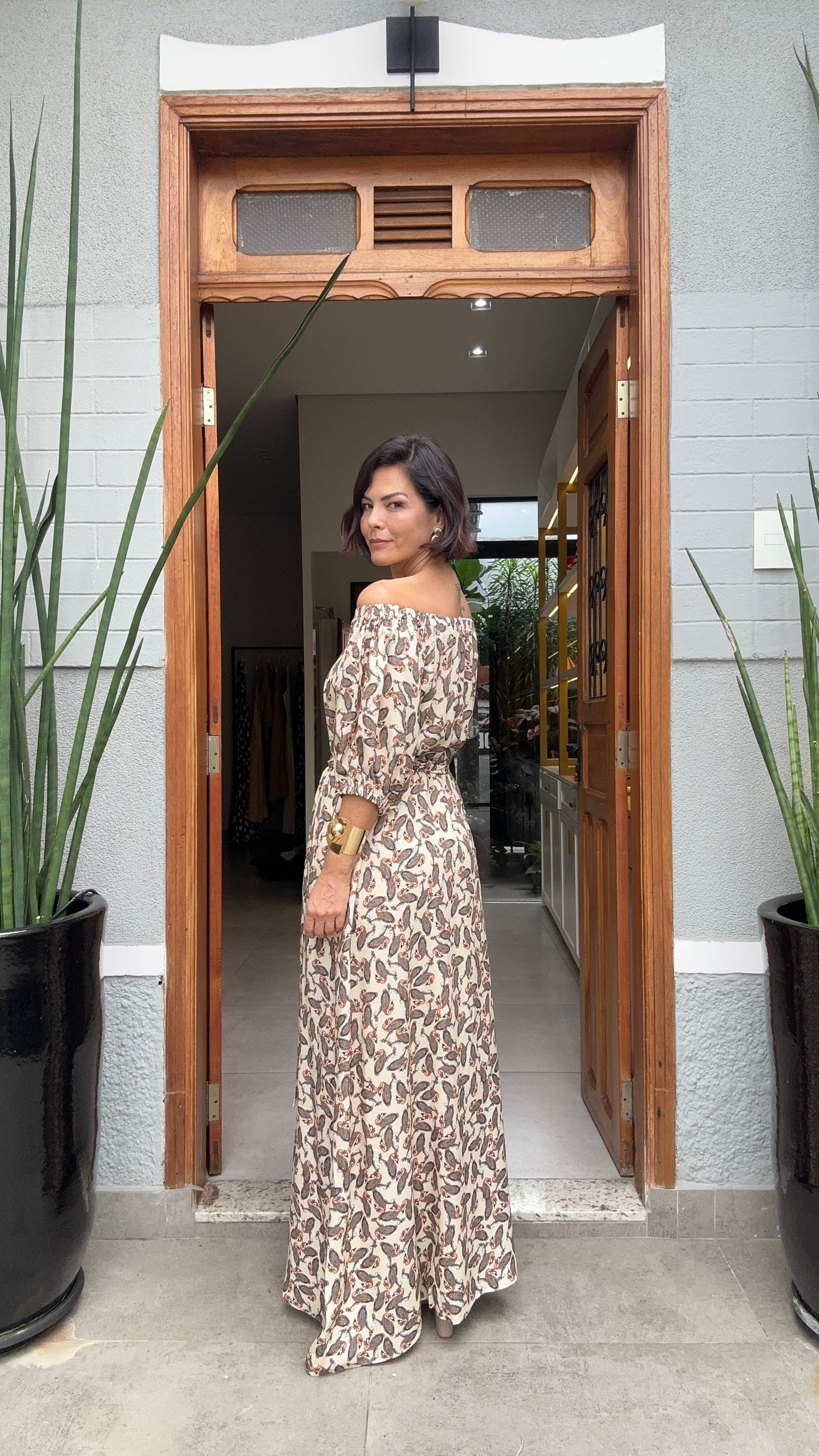 Vestido Ciganinha Kashmir EZILDINHA