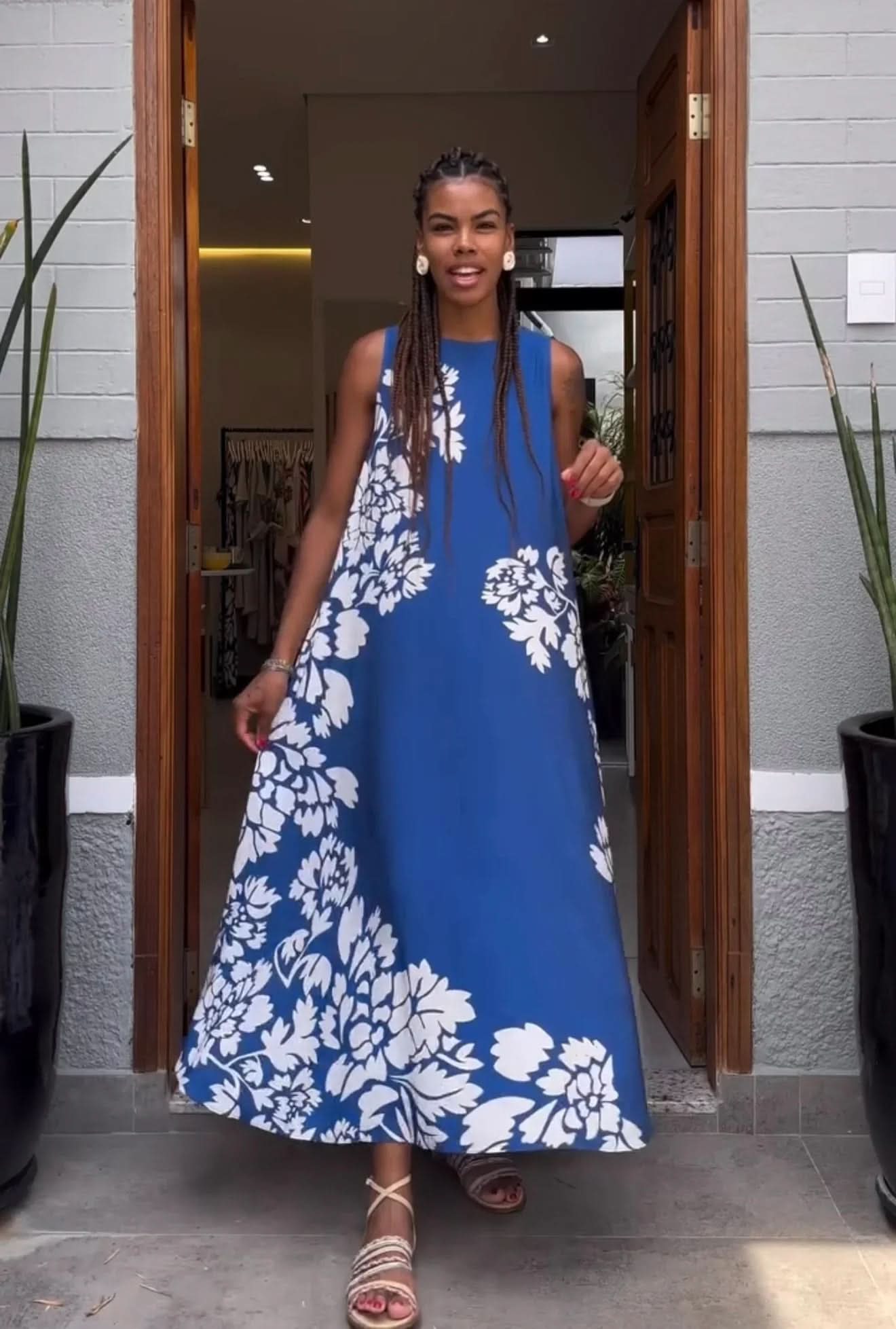 Vestido Regata Flowers EZILDINHA