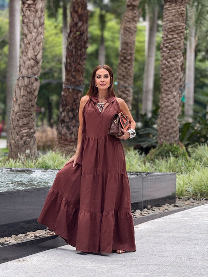 Vestido Santa Fé em Linho EZILDINHA