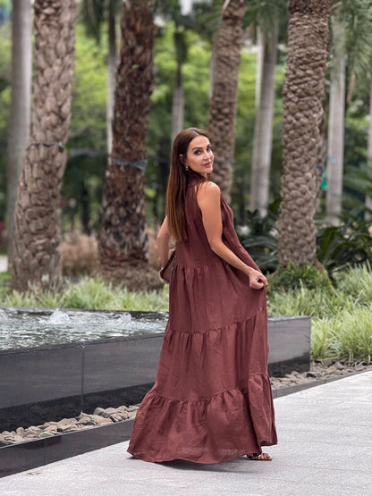 Vestido Santa Fé em Linho EZILDINHA