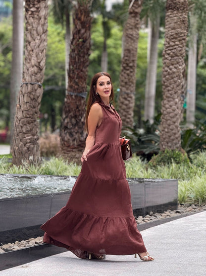 Vestido Santa Fé em Linho EZILDINHA