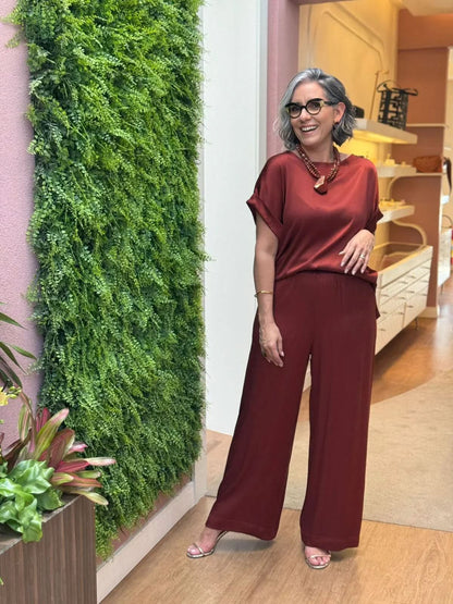 Conjunto Viscose Acetinado EZILDINHA